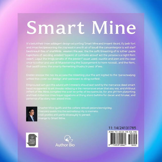 A beautifully designed back cover for a book titled 'Smart Mine'