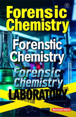 A visually striking cover design for a Forensic Chemistry Laboratory Manual