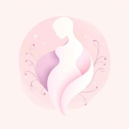 A stylized illustration of an abstract shape symbolizing femininity and sensuality, featuring smooth curves and soft textures, with a color palette of pastel shades blending harmoniously