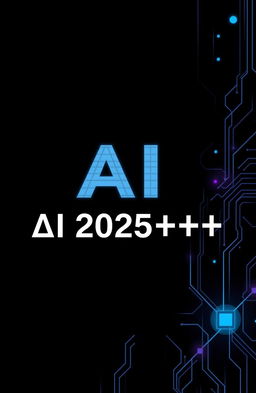 Create a book cover design for 'AI 2025++'