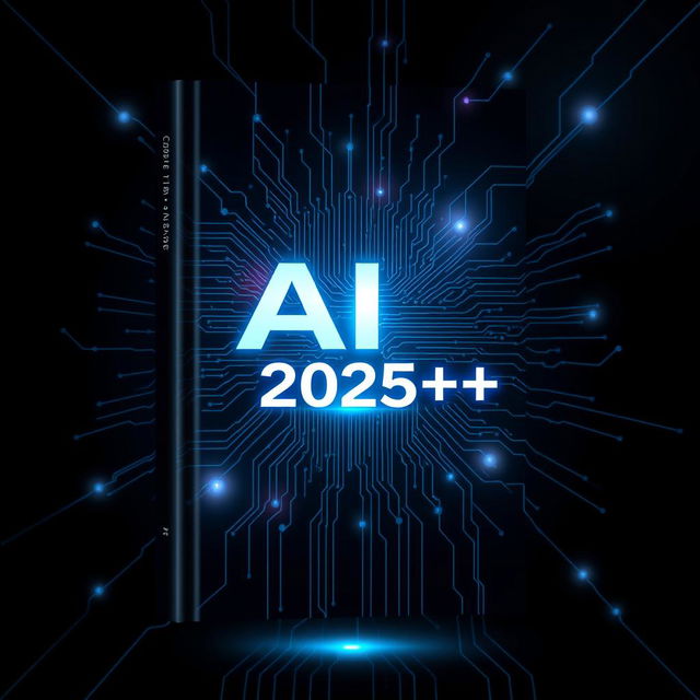 Create a book cover design for 'AI 2025++'