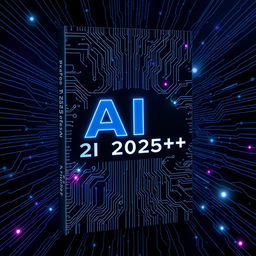 Create a book cover design for 'AI 2025++'