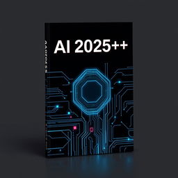 Design a book cover for the title 'AI 2025++'
