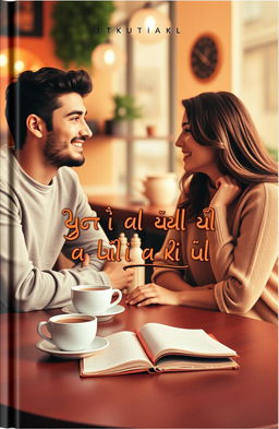 A captivating book cover design featuring two close friends in a warm, intimate setting