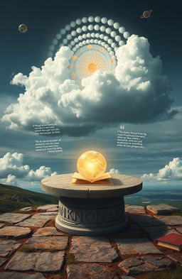 An intriguing visual representation of 'the ontology of being,' merging elements of science and philosophy
