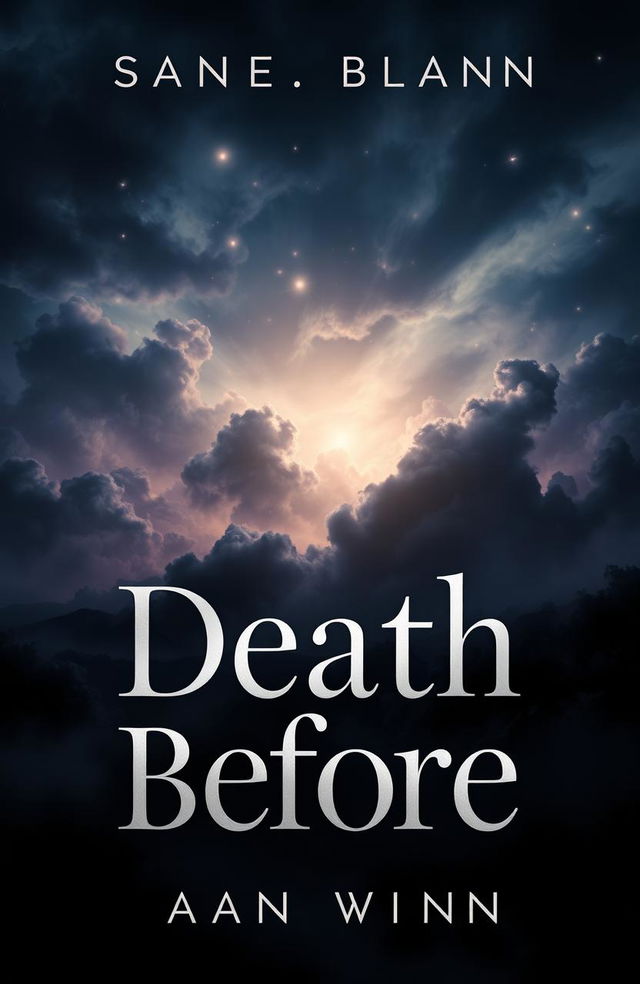 A mesmerizing and cool novel cover featuring the title 'Death Before' prominently displayed