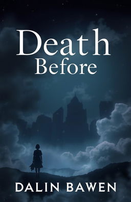 A mesmerizing and cool novel cover featuring the title 'Death Before' prominently displayed