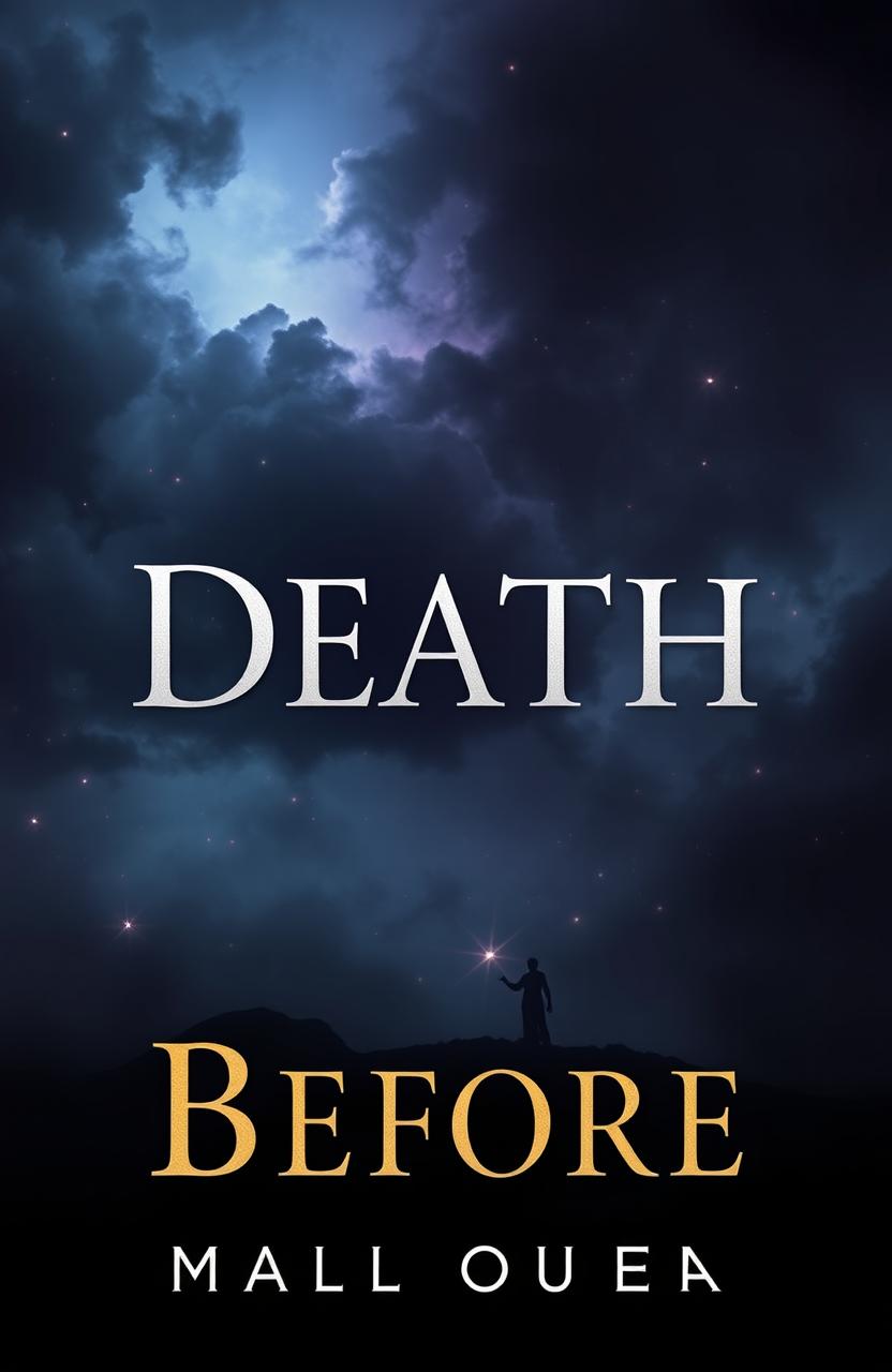 A mesmerizing and cool novel cover featuring the title 'Death Before' prominently displayed