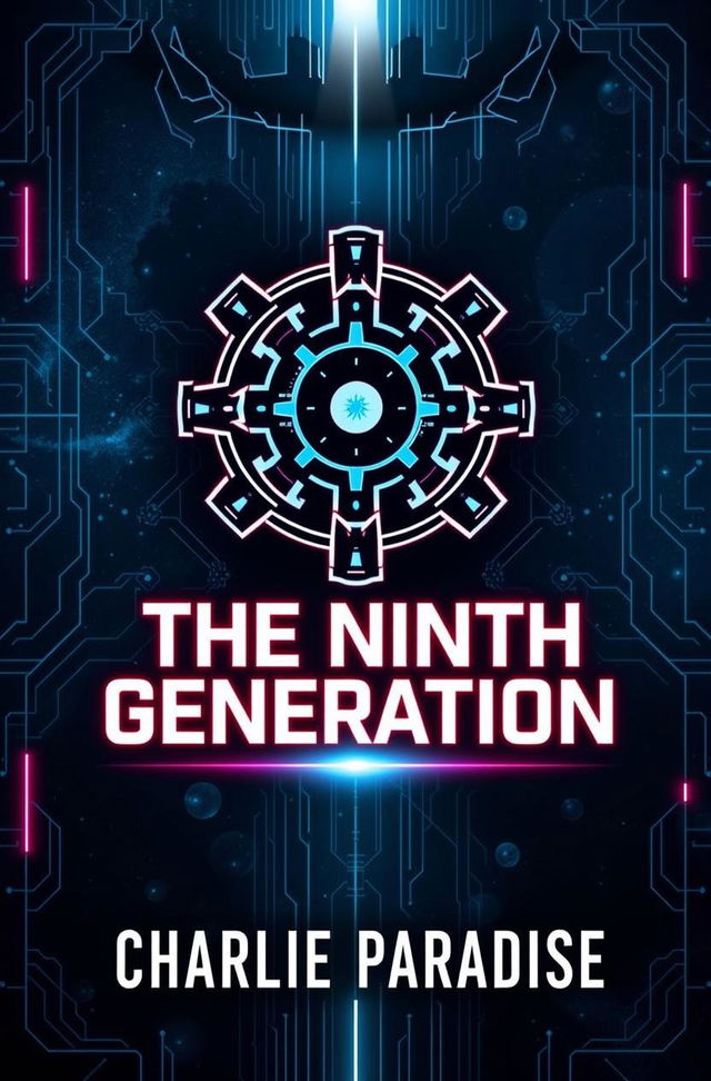 Create a revised book cover design for the science fiction novel "The Ninth Generation"