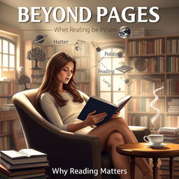 A visually captivating image that illustrates the theme 'Beyond Pages: Why Reading Matters'