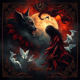 A beautiful album cover that features rich, dark colors and a realistic style