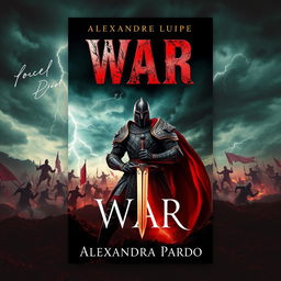 A fierce and striking book cover design for 'War' by Alexandra Pardo