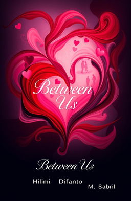 A visually striking album cover entitled 'Between Us', capturing the theme of uncertainty about love