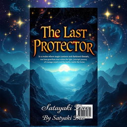Design a stunning book back cover for 'The Last Protector', a fantasy novel by Satyaki Das