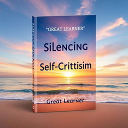 An inspiring book cover design for the title 'Silencing Self-Criticism' by Great Learner