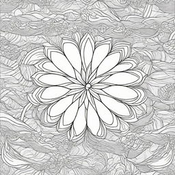 Craft a coloring page featuring a mandala composed entirely of intricate eggs