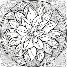 Create a coloring page featuring a beautiful Easter-themed mandala