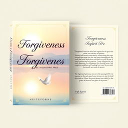 A beautiful, inspirational book cover design for a title 'Forgiveness, Set your Spirit Free'