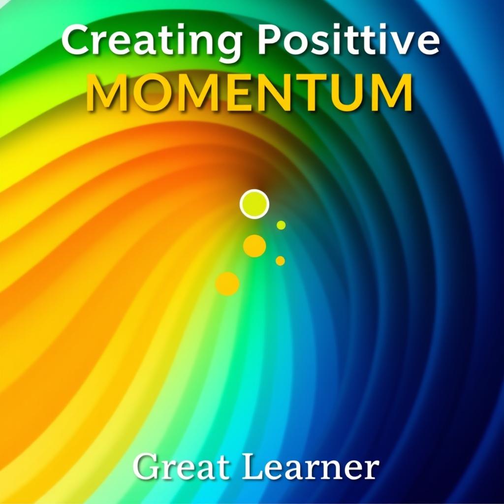 A book cover for 'Creating Positive Momentum' by Great Learner