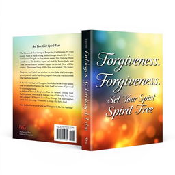 A book cover design titled 'Forgiveness, Set Your Spirit Free' with elegant typography