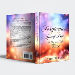 A book cover design titled 'Forgiveness, Set Your Spirit Free' with elegant typography