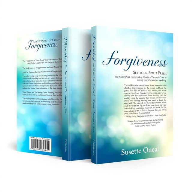 A book cover concept for 'Forgiveness, Set your Spirit Free' by Susette Oneal