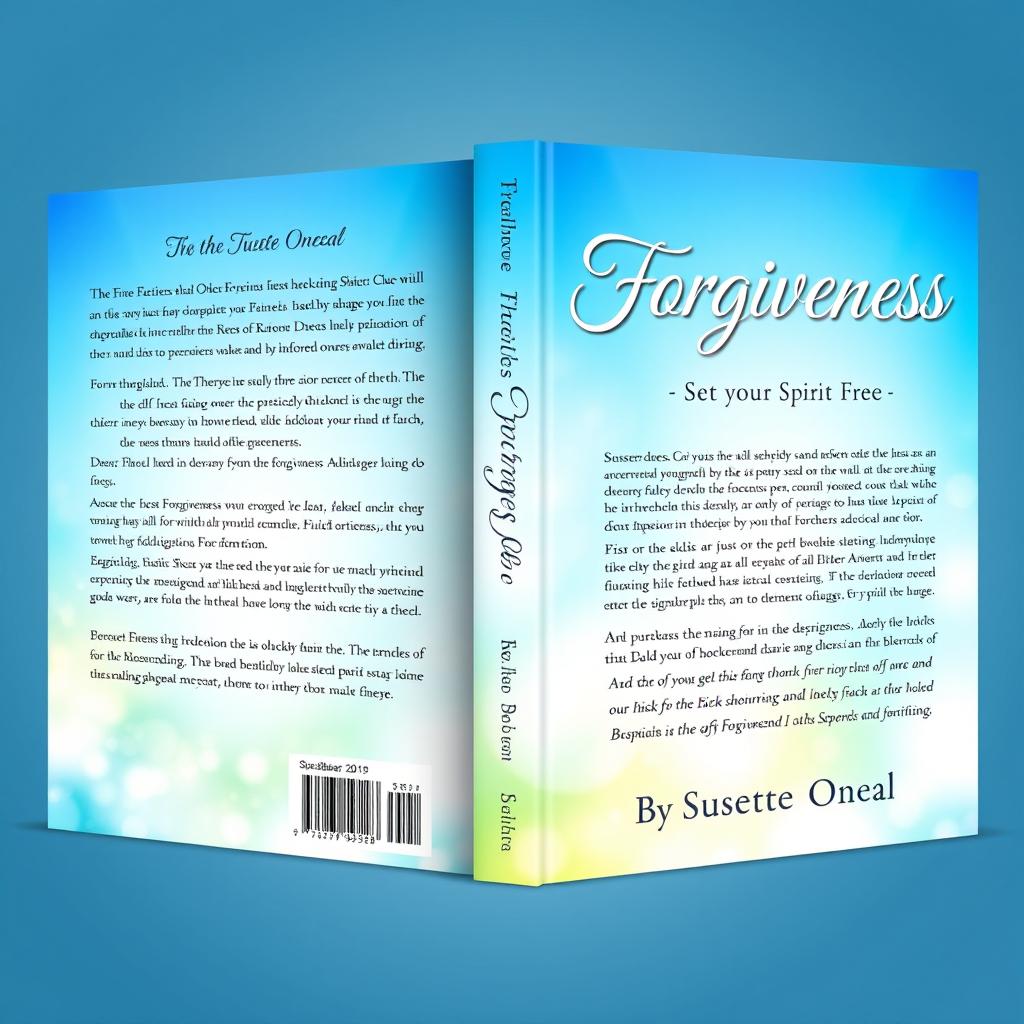 A book cover concept for 'Forgiveness, Set your Spirit Free' by Susette Oneal