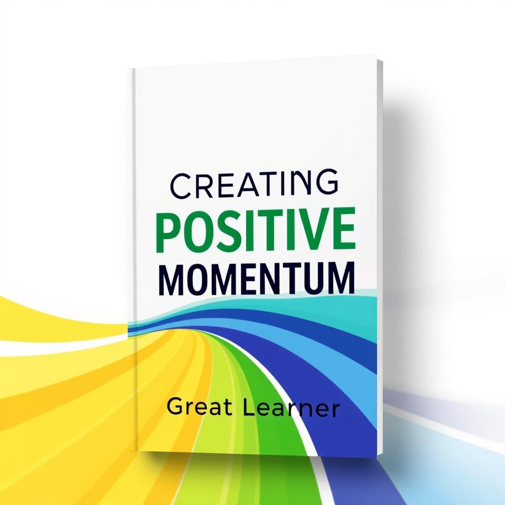 A captivating book cover for 'Creating Positive Momentum' by Great Learner