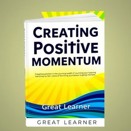 A captivating book cover for 'Creating Positive Momentum' by Great Learner