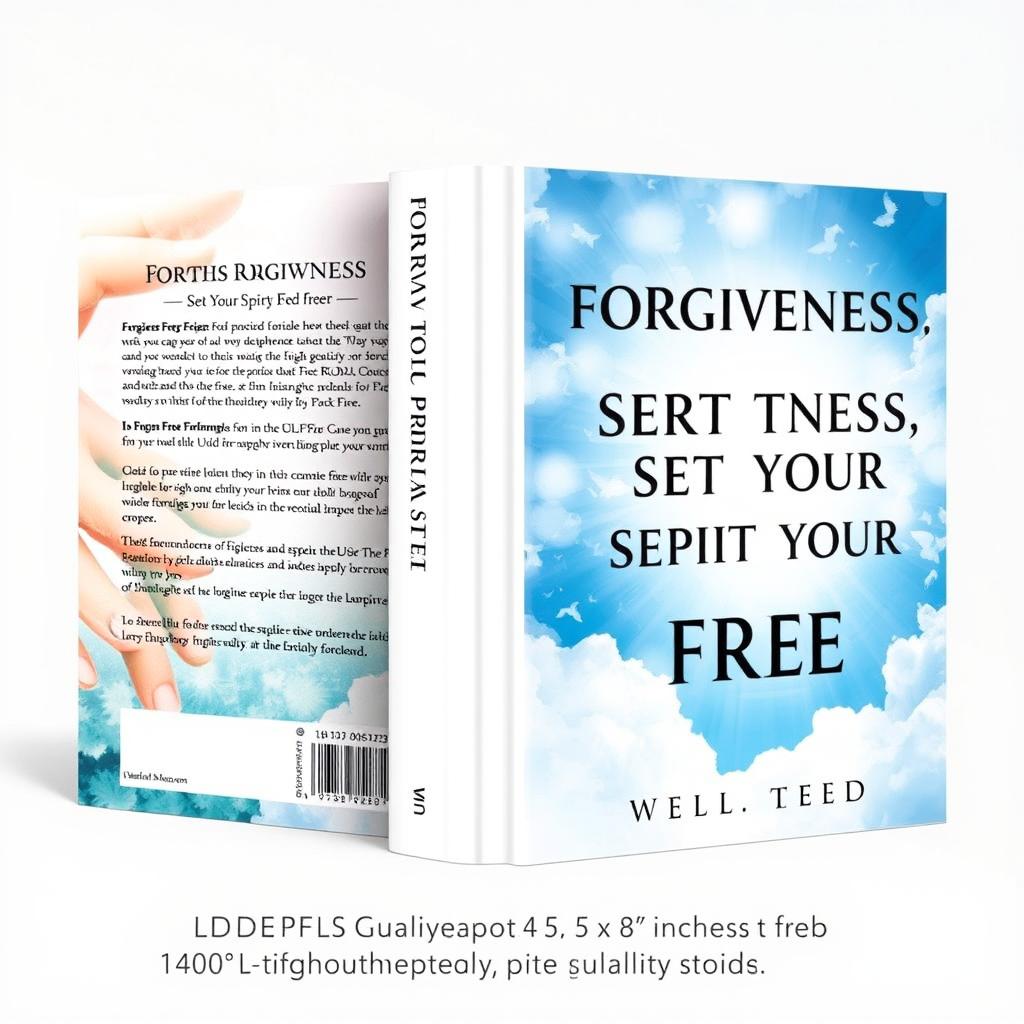 A book cover design featuring the title in bold block letters stating "Forgiveness, Set Your Spirit Free" prominently displayed