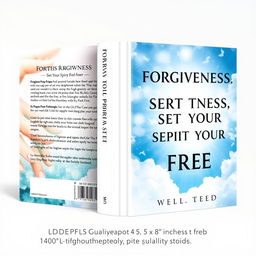 A book cover design featuring the title in bold block letters stating "Forgiveness, Set Your Spirit Free" prominently displayed