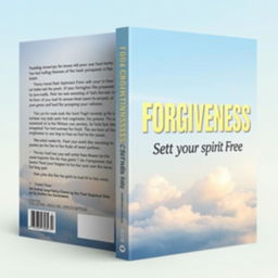 A book cover design featuring the title "Forgiveness, Set your Spirit Free" in bold block letters
