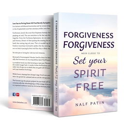 A book cover design featuring the title "Forgiveness, Set your Spirit Free" in bold block letters