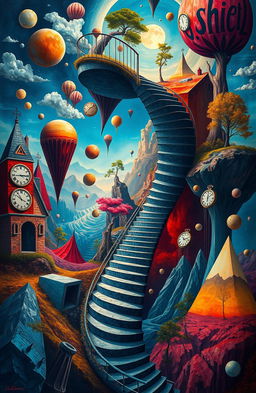 An intricate visual representation of a paradox, blending multiple contrasting elements seamlessly