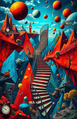 An intricate visual representation of a paradox, blending multiple contrasting elements seamlessly