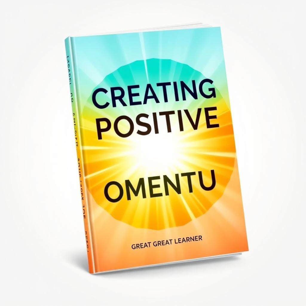 A striking book cover for 'Creating Positive Momentum' by Great Learner