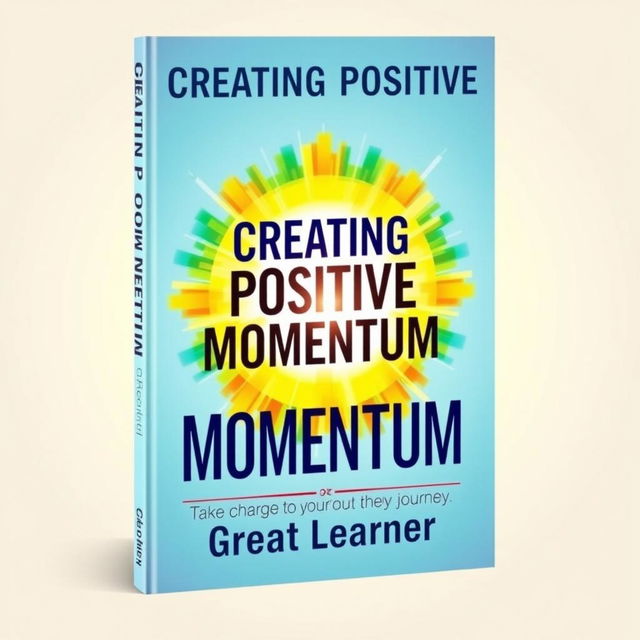 A striking book cover for 'Creating Positive Momentum' by Great Learner