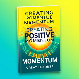 A striking book cover for 'Creating Positive Momentum' by Great Learner