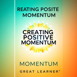 A striking book cover for 'Creating Positive Momentum' by Great Learner