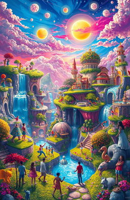 A vibrant and surreal world called Medulla Paradox where negativity does not exist
