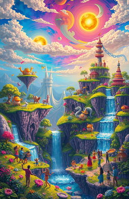 A vibrant and surreal world called Medulla Paradox where negativity does not exist