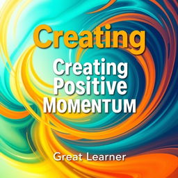 A visually striking book cover for the title "Creating Positive Momentum" by Great Learner