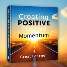 A captivating book cover for the title "Creating Positive Momentum" by Great Learner