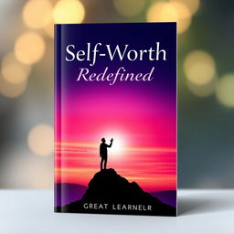 A compelling book cover for the title "Self-Worth Redefined" by Great Learner