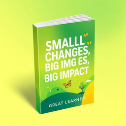 A modern and engaging book cover design for 'Small Changes, Big Impact' by Great Learner