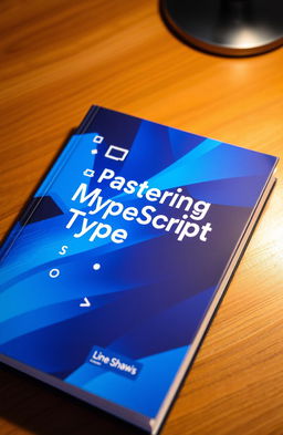 A beautifully designed TypeScript programming book with a cover that is predominantly blue