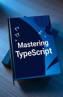 A beautifully designed TypeScript programming book with a cover that is predominantly blue