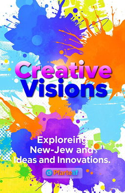 A vibrant and engaging cover page design for a creative project