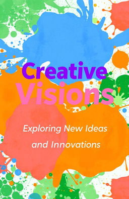 A vibrant and engaging cover page design for a creative project