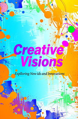 A vibrant and engaging cover page design for a creative project